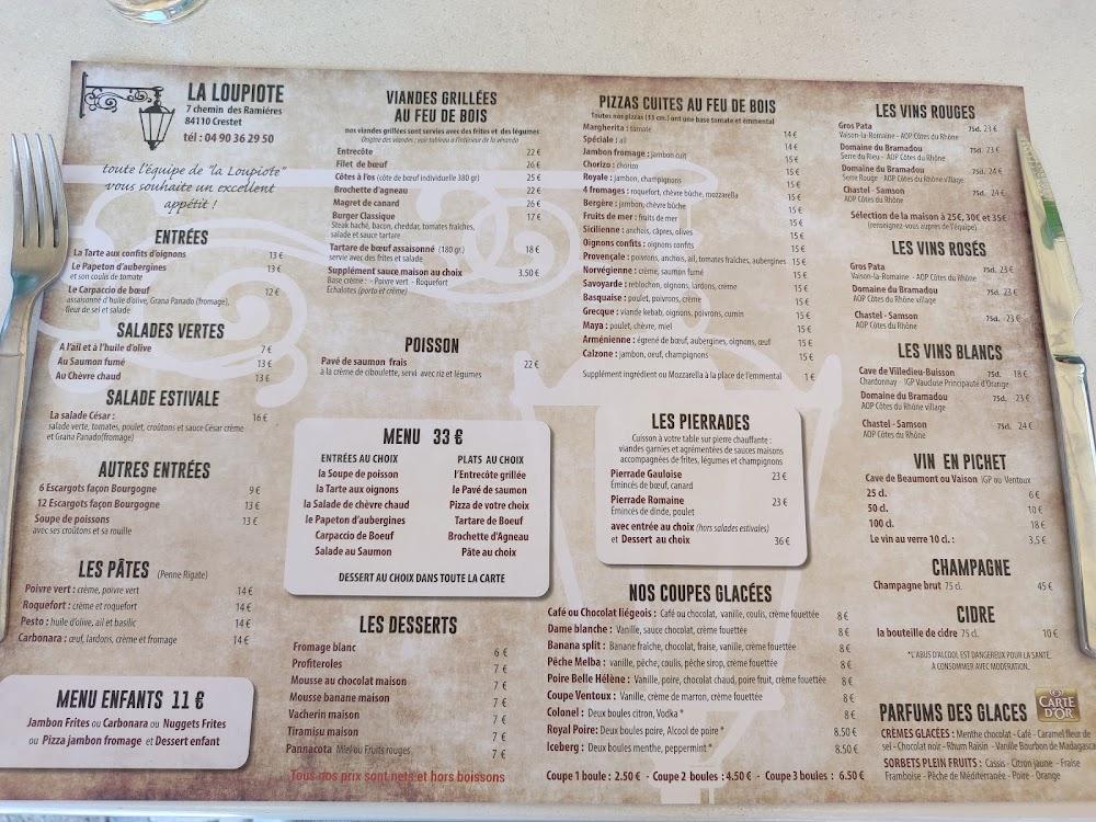 La Loupiote - Menu Image 1